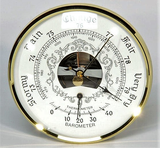 Barometer Insert Movement - White - The Wood Shed