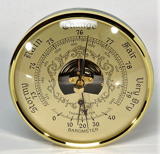 Barometer Insert Movement - Gold - The Wood Shed