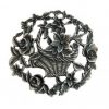 pewter lid flower basket
