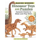 making wooden dinosaur toys and puzzles